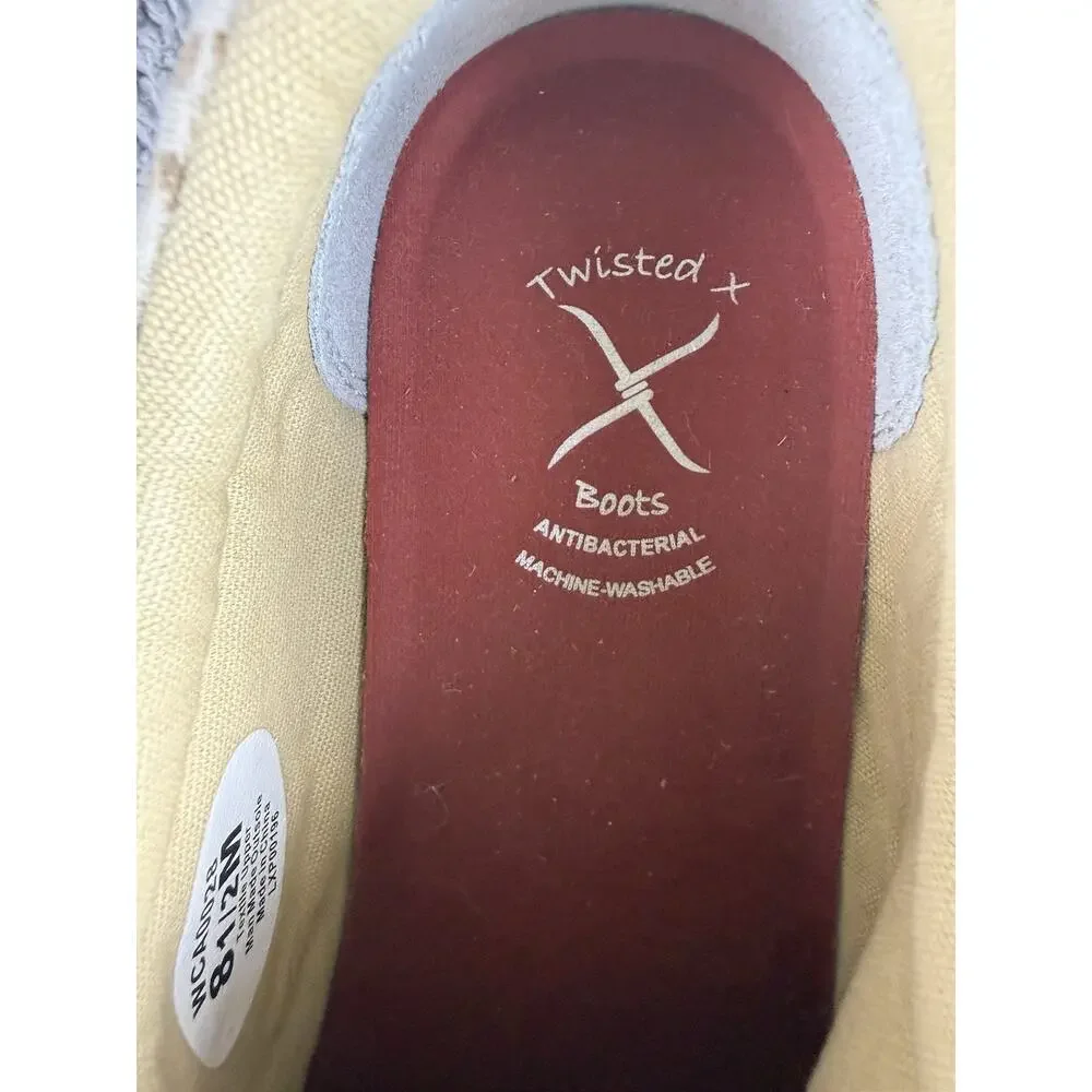 Twisted X Women's 8.5 Kicks Casual Shoes Sand Shell Tweed WCA0028